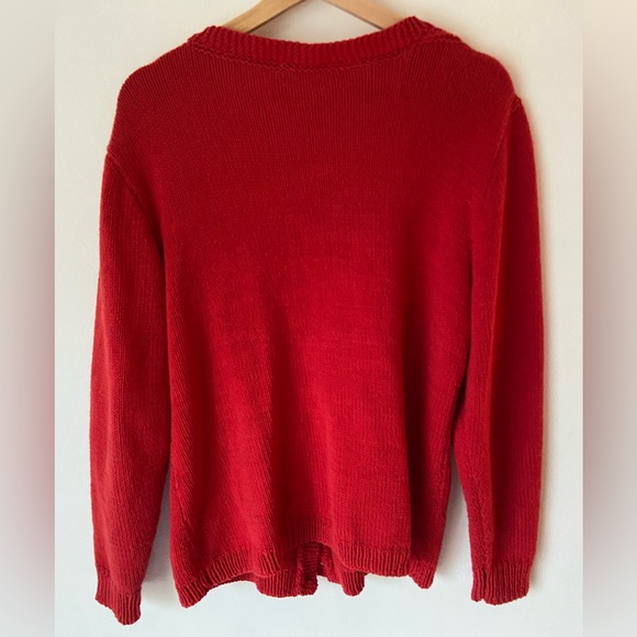 Red Knit Cardigan - Picture 3 of 4